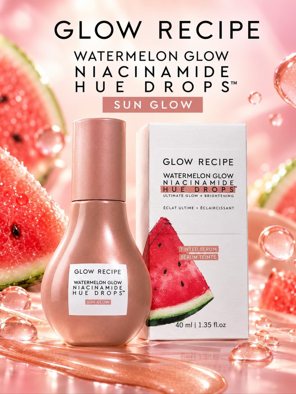 Glow Recipe Watermelon Glow Niacinamide Hue Drops – Sun Glow